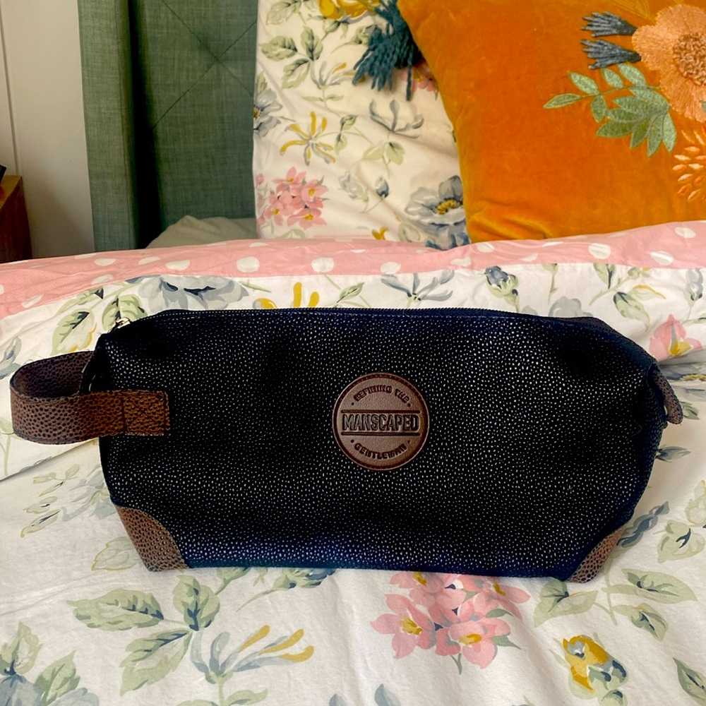 Manscaped Leather-Look Toiletry Bag the SHED